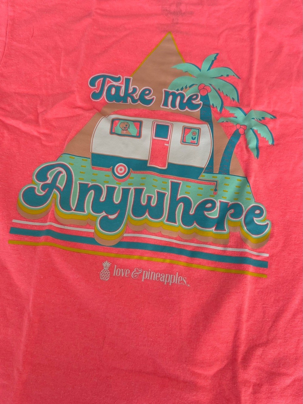 Take Me Anywhere Coral Graphic Tee